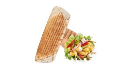 Rollo wegetariańskie (mega), frytki, coca-cola 0,33l