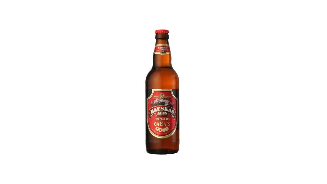 Bauskas Gaišais Beer 4.8% 0.5l