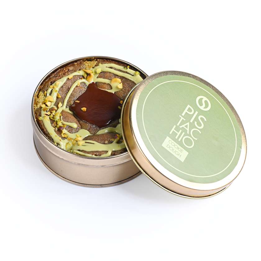 Pistachio Cookie Dough Tin