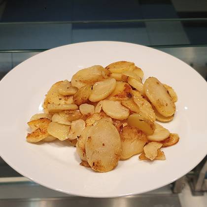 Potatoes on the stove