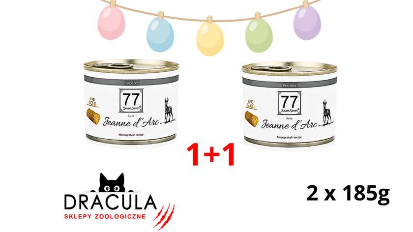 Copy of 77 Petfood Jeanne d'Arc roe deer with gold, 185g can