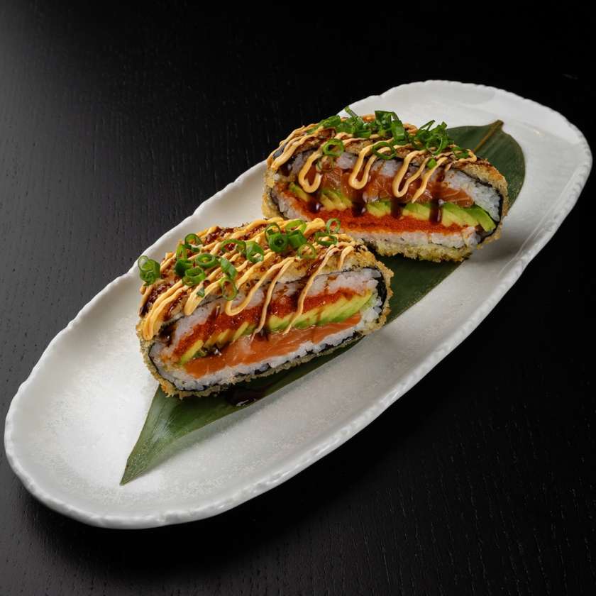 101 Salmon Sushi Burger.