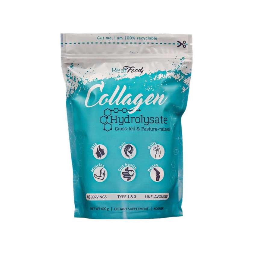 9994505 Bovine Collagen Hydrolyzsate Type 1 & 3 Powder, 400 g, Real Food