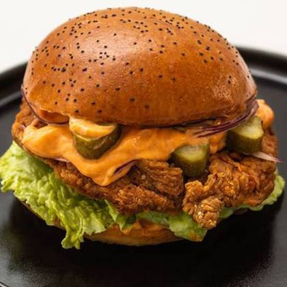 Kick-Ass Fried Chicken Burger