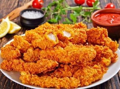 4B. Crispy Fried Chicken with Garlic Sauce