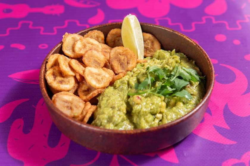 Plantain Chips with Guacamole