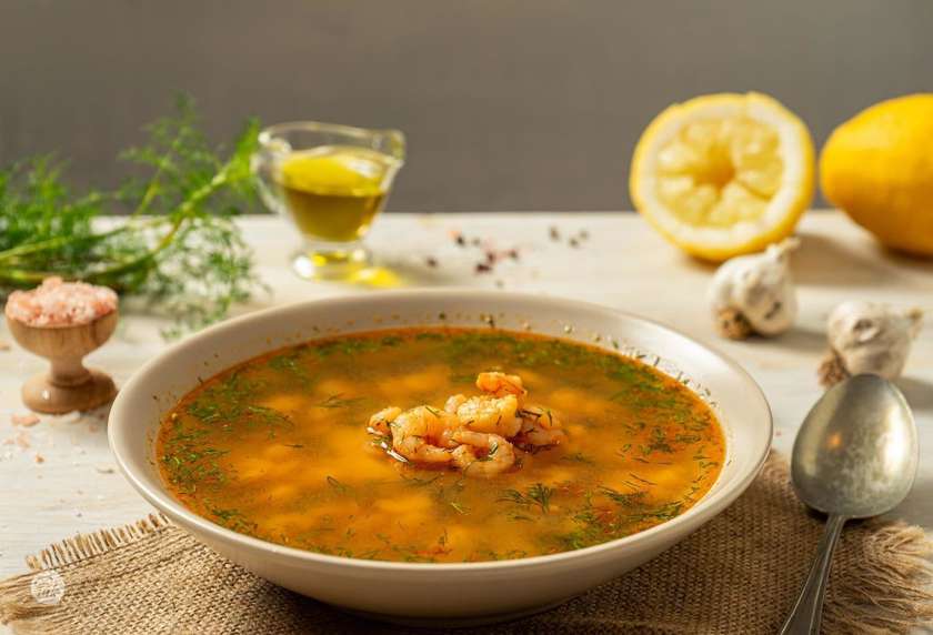 Shrimp and Crab Stick Soup