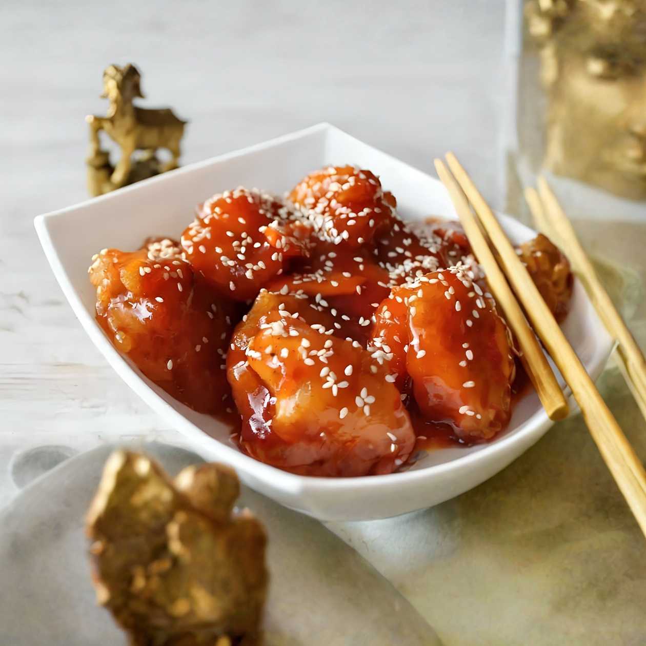 Crispy Fried Chicken with Sesame + Sauce of Your Choice