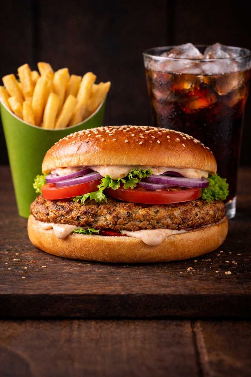 Popular Chicken Shawarma Combo – Fries & Drink (500ml Iced Tea Available)
