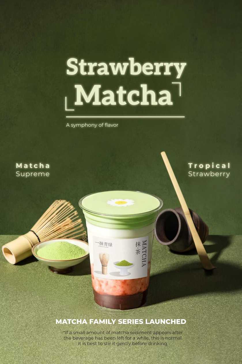 Herbata Matcha z Truskawa 500ml