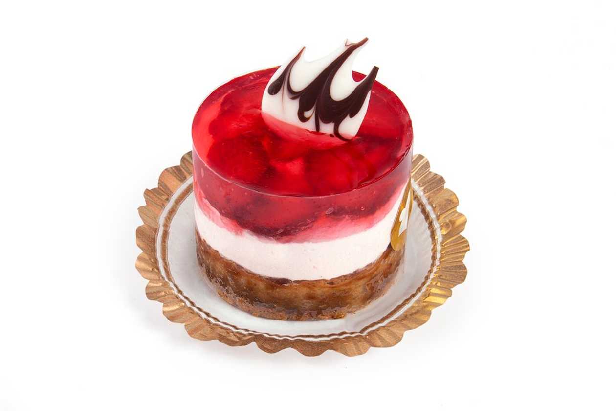 Strawberry-rhubarb cake