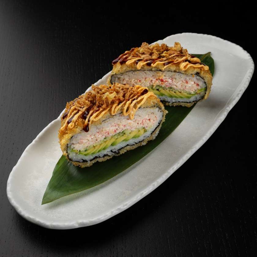 102 Crab Sushi Burger.