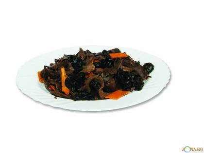 Fried Mu'ar Mushrooms and Bamboo