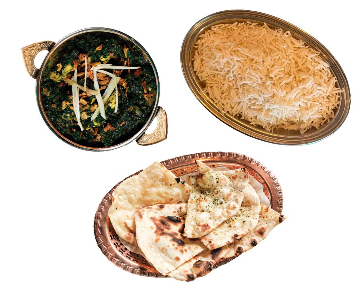 Spinach  with Free rice/naan
