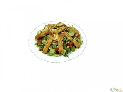 Lettuce Salad with Crispy Chicken