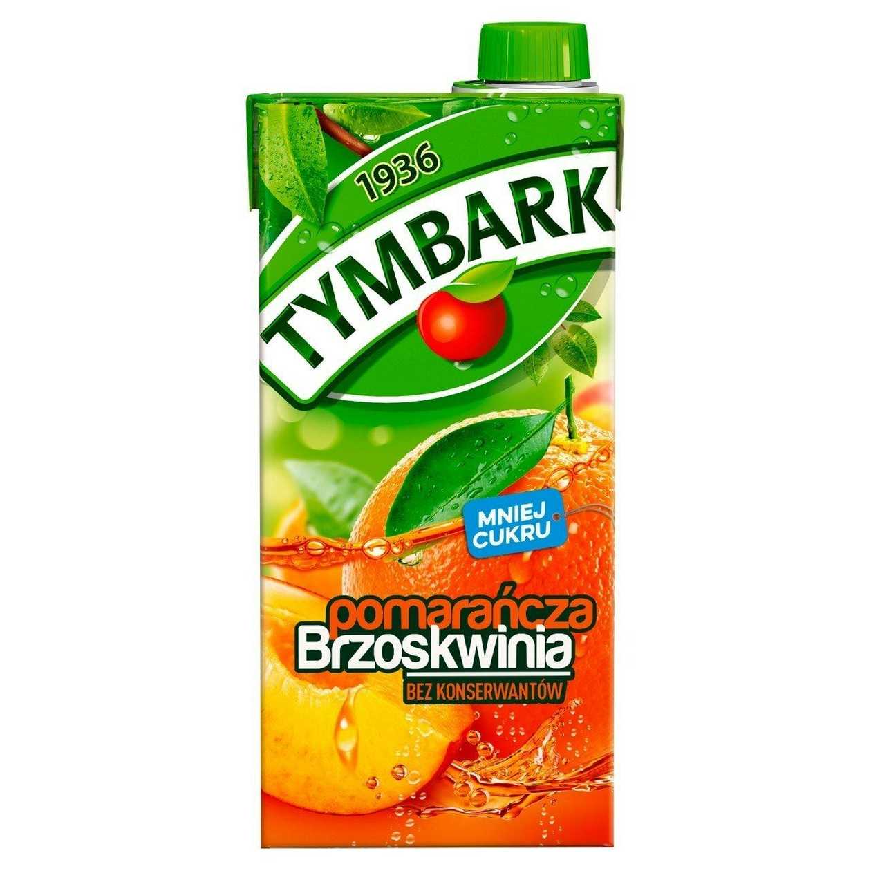 Tymbark brzoskwinia-pomarańcza (1l)