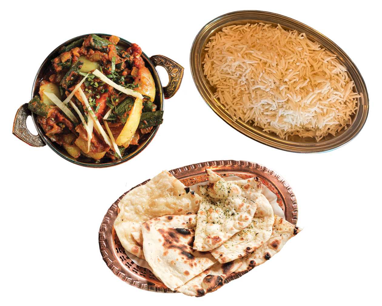 Bhindi do Pyaza with Free rice/naan