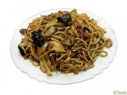Combo Spaghetti with Chicken and Mushroom Muar