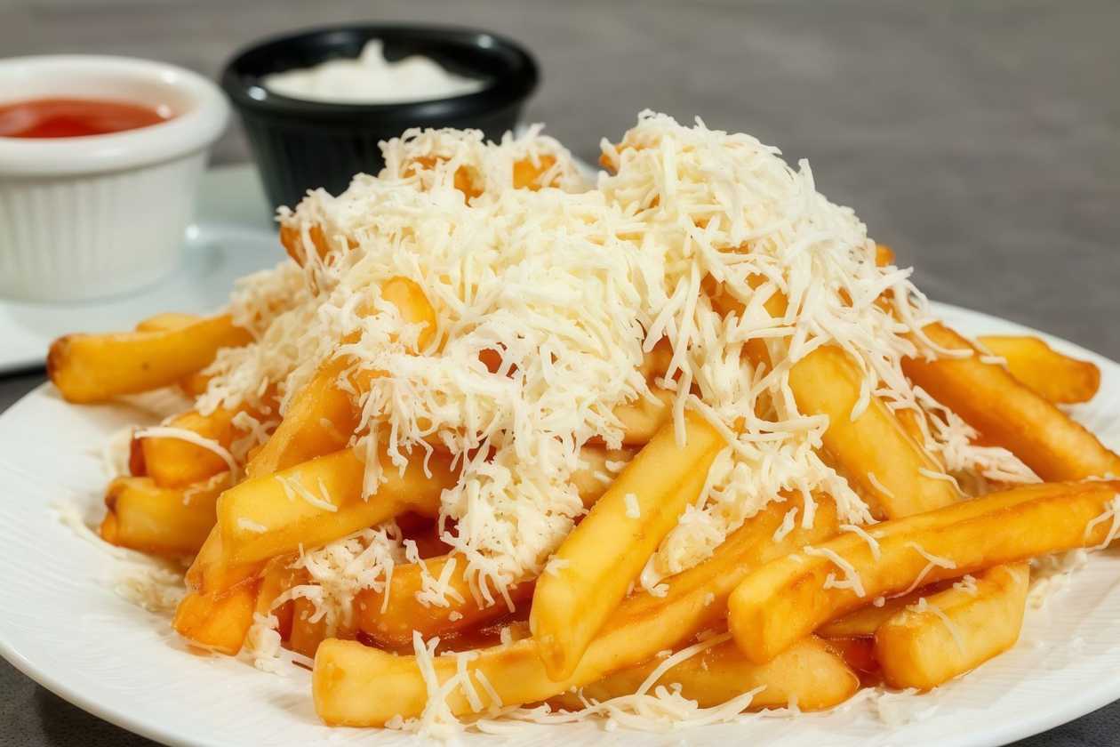 4A+. Fried Potatoes with Cheese
