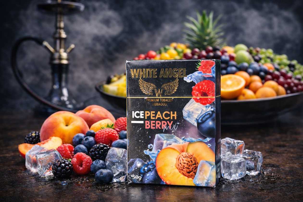 White Angel 50g İce Peach Berry (Buz Şaftalı Giləmeyvə)