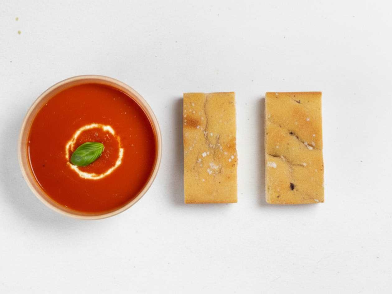 Zuppa di pomodoro + focacccia