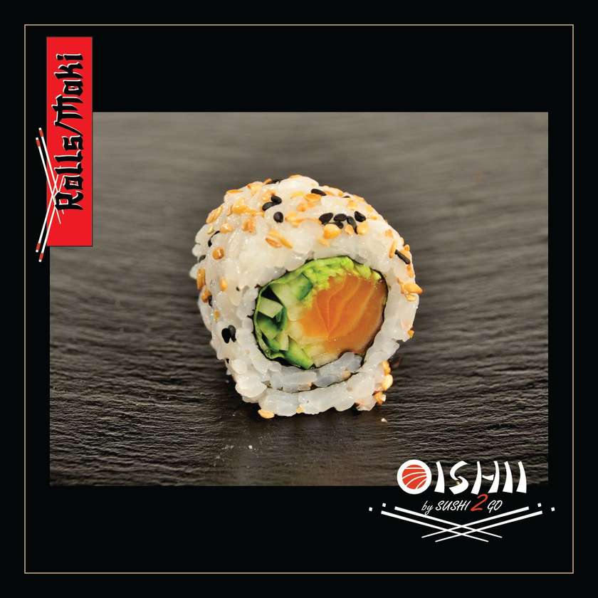 Crunchy salmon roll 6 buc