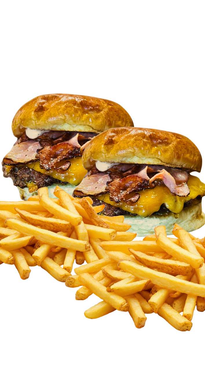 2x Double Cheese Burger + 2x French Fries