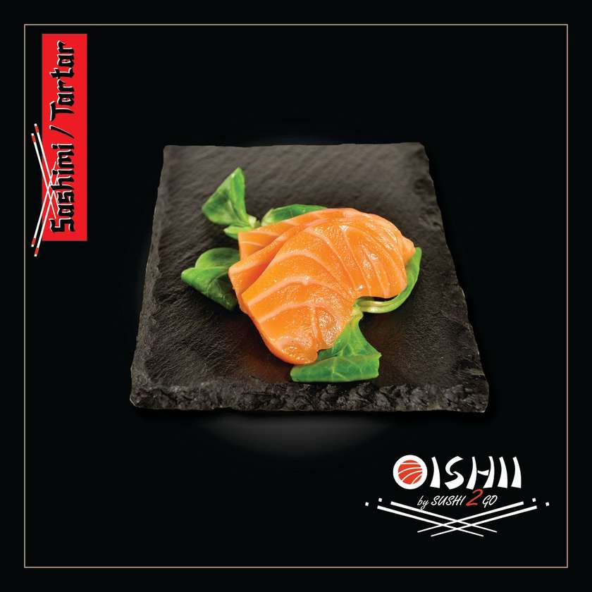 Salmon sashimi