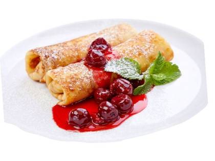 Palačinky "Сheesecake s višne"