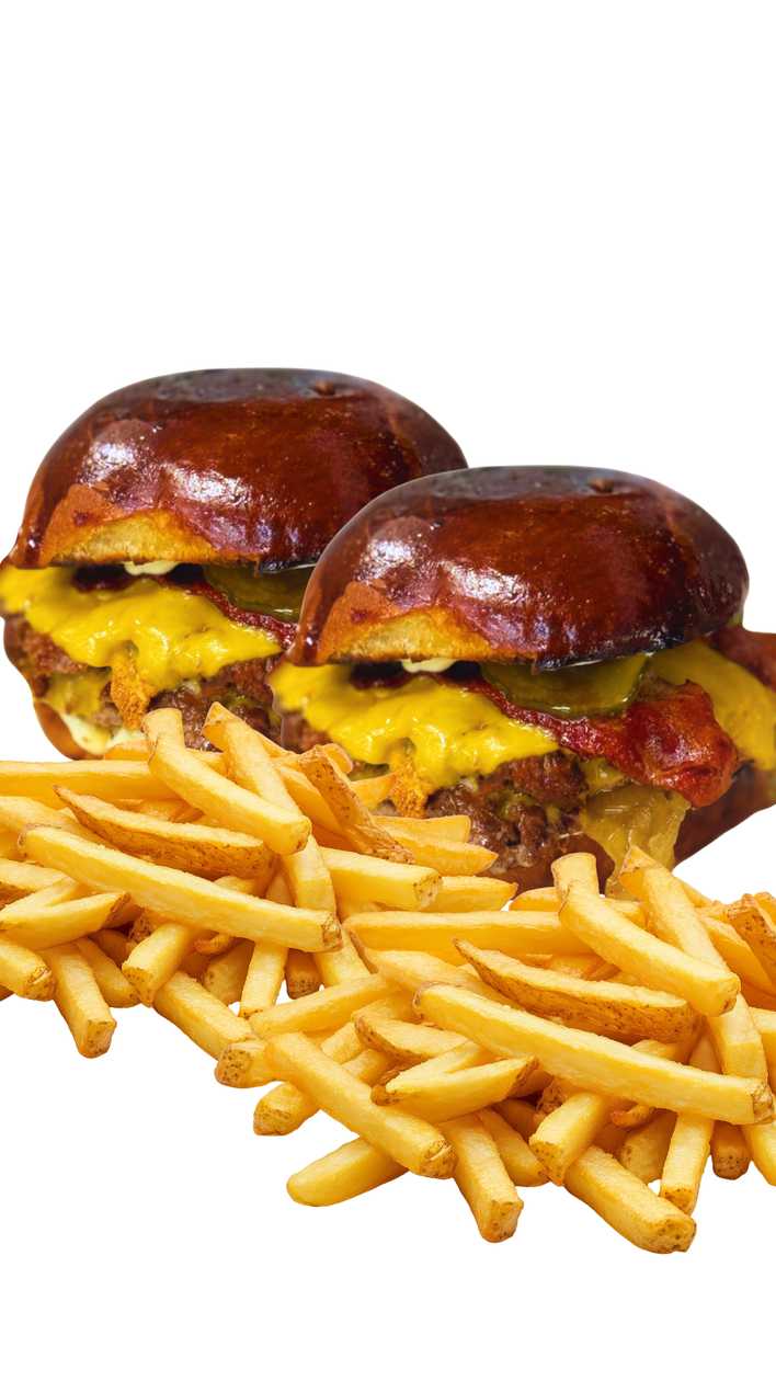 2x Signature SMASHED Burger + 2x French Fries