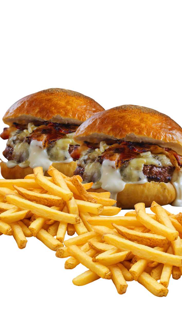 2x Bacon Jam SMASHED Burger + 2x French Fries