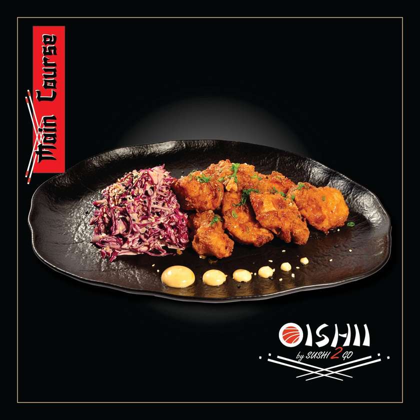 Tori karage pui marinat pane