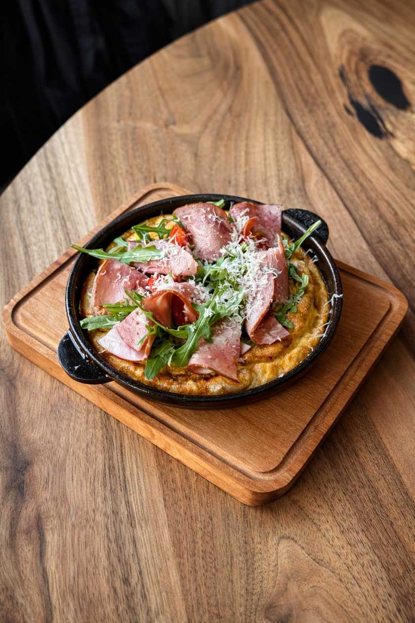 BAKED OMELET WITH HAM