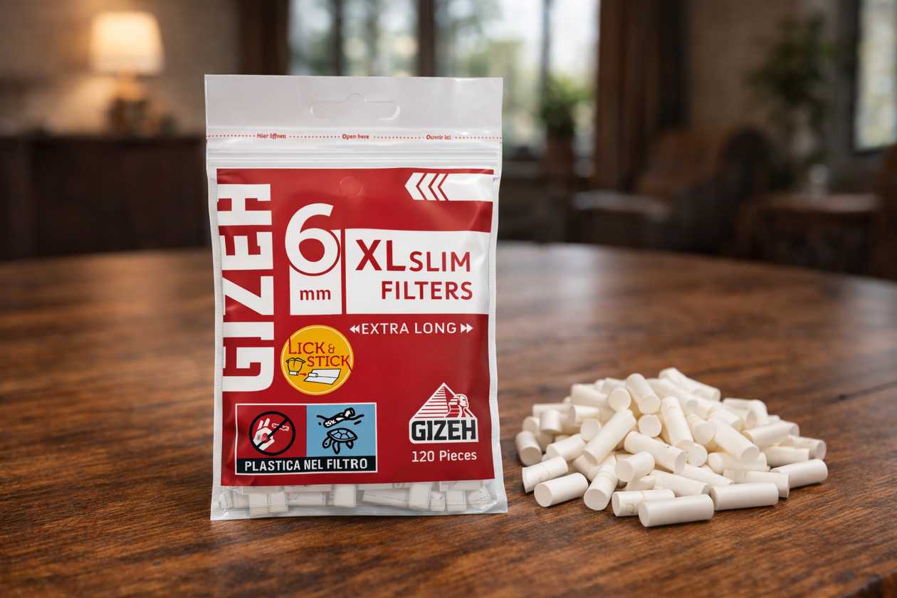 Gizeh XL Slim Filter 6mm (100pcs)