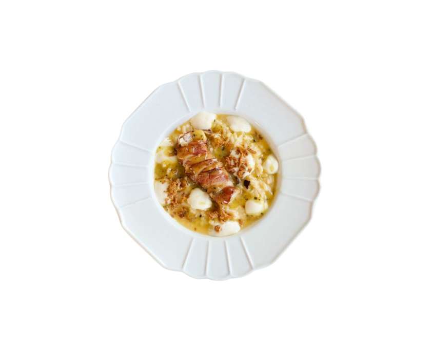 Cheese Risotto with Chicken