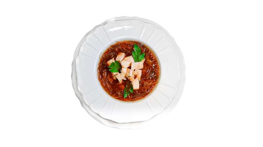 Borscht with Chicken Fillet