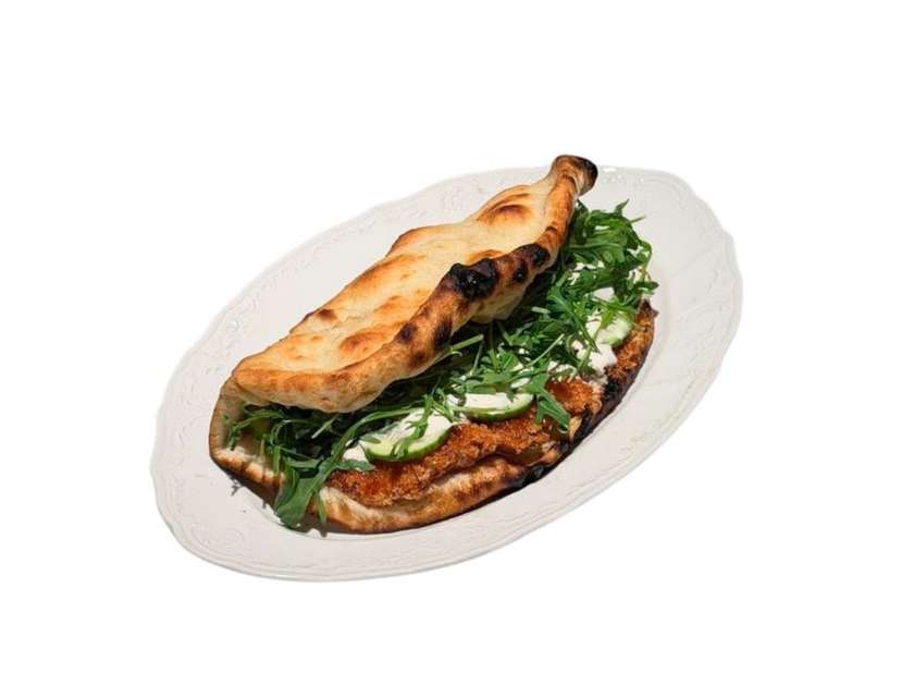 Schnitzel Pizza Sandwich