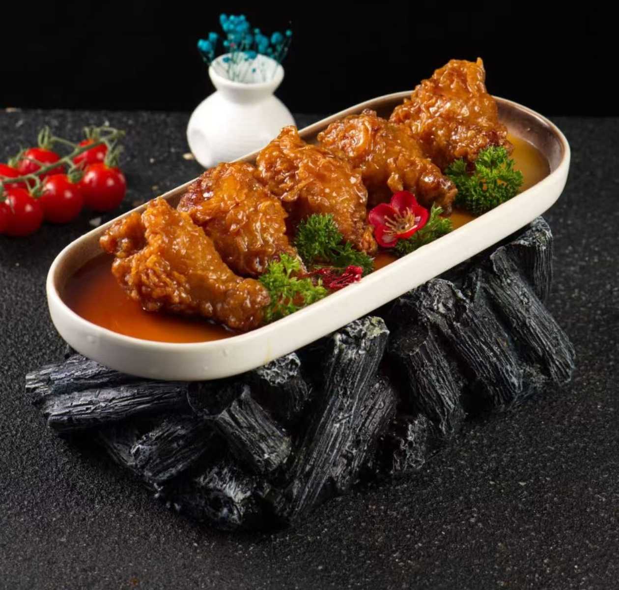 205. Frango Frito com molho Soja
