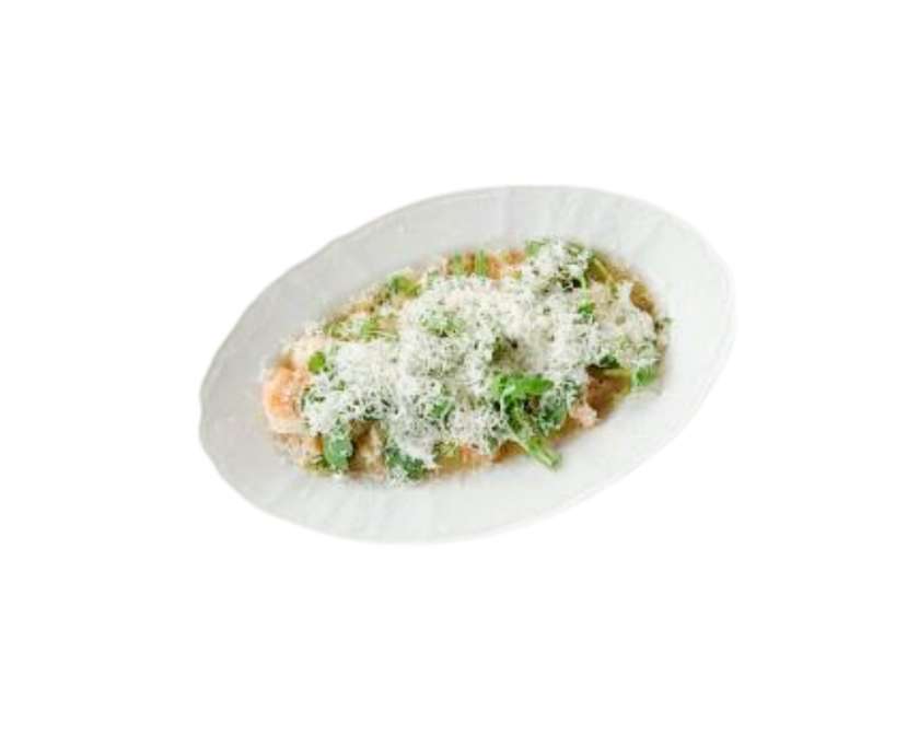 Shrimp Ber Blanc with Cauliflower