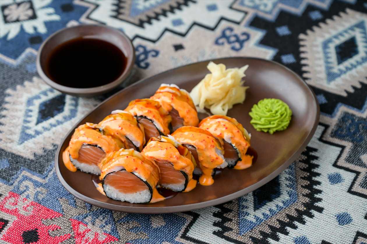 Salmon Shrimp Spicy Unagi