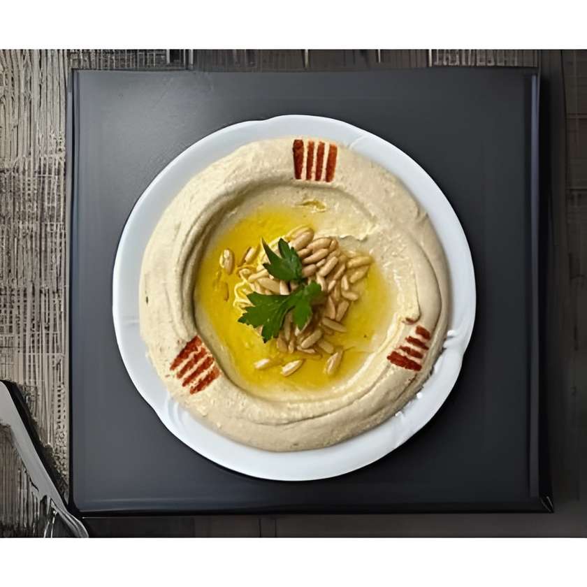Hummus with Pine Nuts