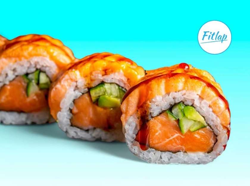 127. Tervislik Lõhe maki (küpsetatud) 8 tk.(375 kcal)