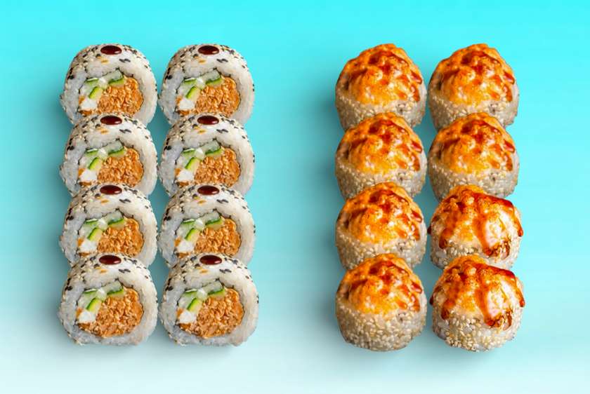 68. Volcano + Teriyaki Combo 16pcs