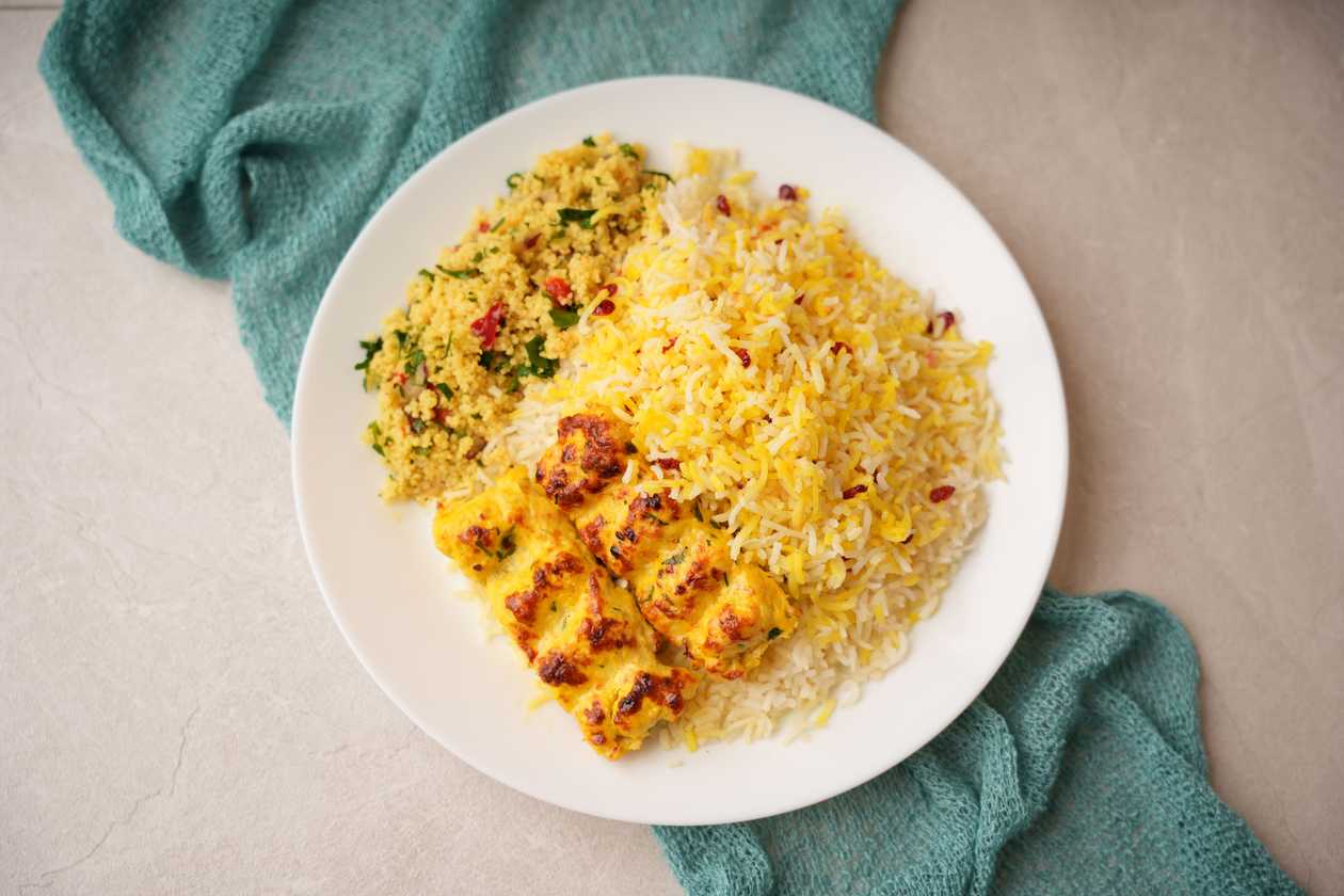 Chicken Kebab Koobideh Plate