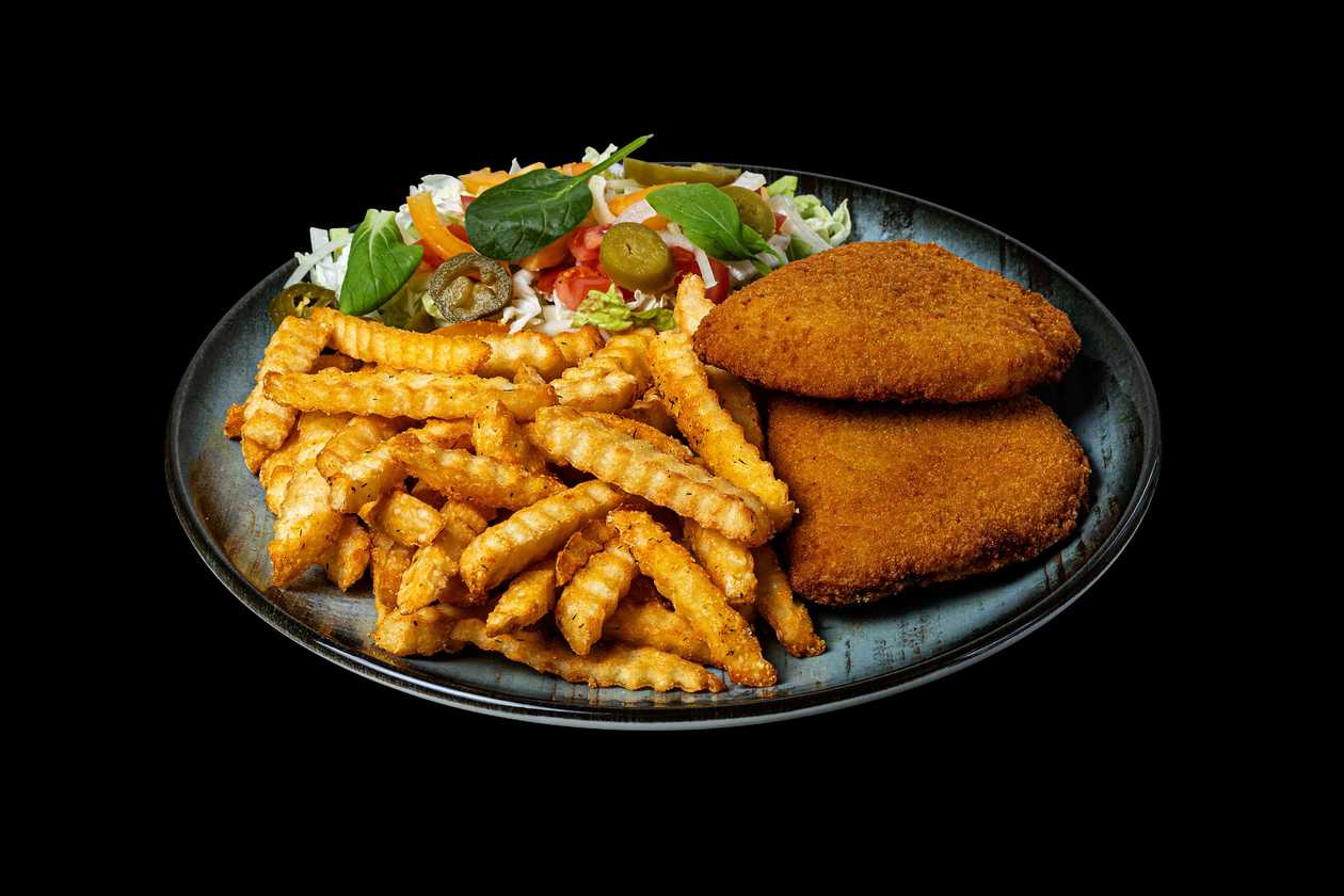 Vištienos kepsneliai su kumpiu sūriu 2vnt.