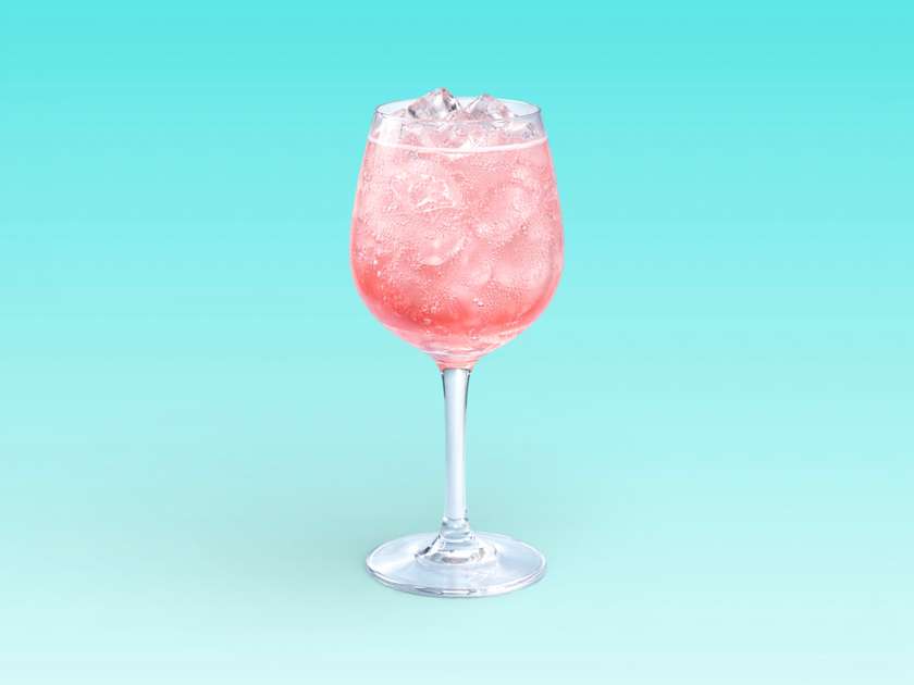 Frosted pink gin 33cl