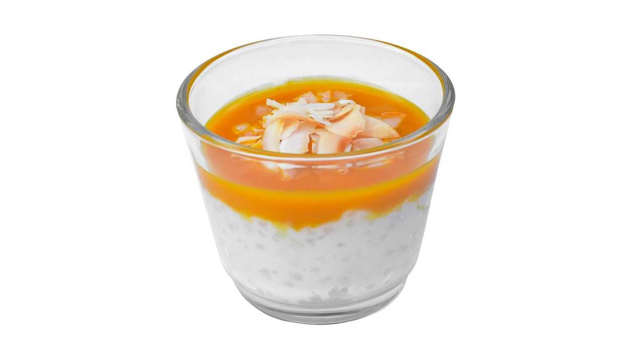 Coconut tapioca pudding
