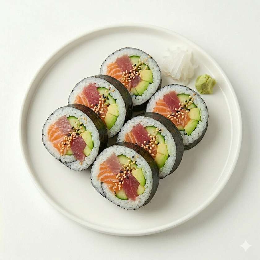 Sushi Futomaki losos + tuňák