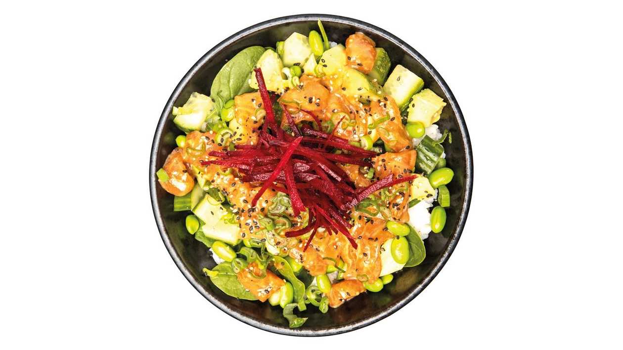 Salmon avo poké