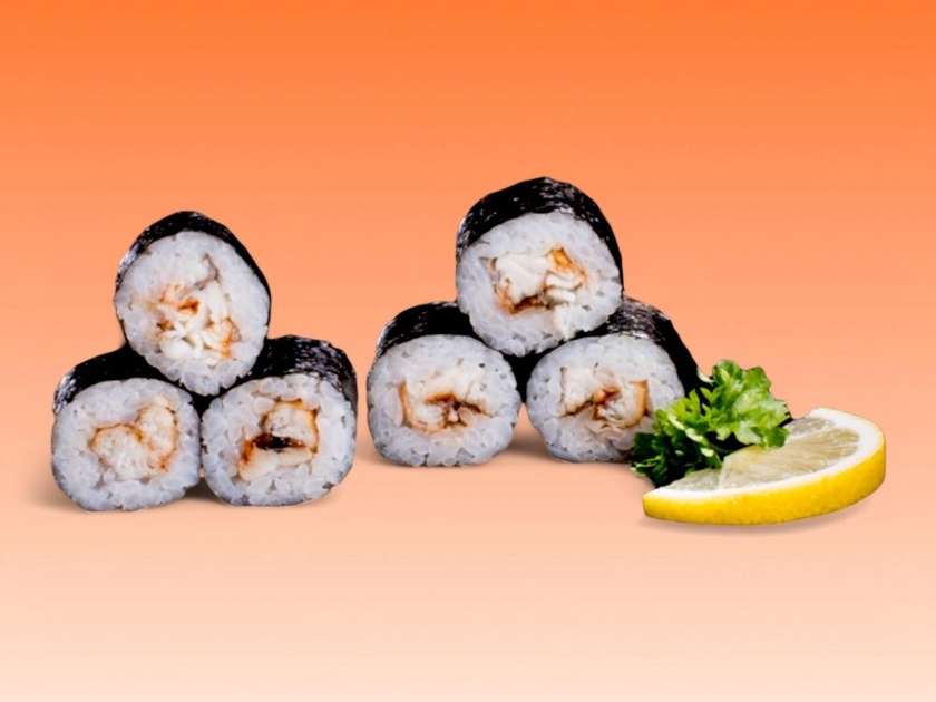 58. Eel hosomaki 6pcs